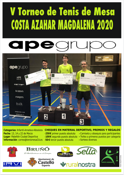 Torneo de Tenis de Mesa Magdalena 2020